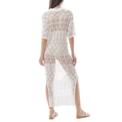 Vestito bianco macramè mezza manica, Primadonna, 21B491607TSBIANUNI, 002a