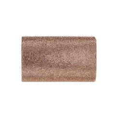 Clutch mujer rosa dorada laminada con piedras, Primadonna, 255108825LPRAORUNI, 004 preview
