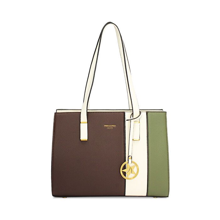 Borsa a spalla testa di moro con tracolla removibile, Primadonna, 265701339EPMOROUNI