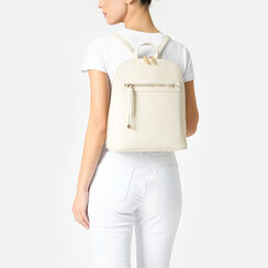 Mochila mujer color crema, Primadonna, 255700527EPPANNUNI, 002a