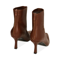 Ankle boots marroni, tacco 7,5 cm , Primadonna, 204920401EPMARR035, 003 preview