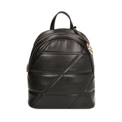 Zaino matelassé nero, Primadonna, 21D202329EPNEROUNI, 001a