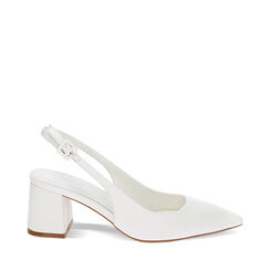Tacones blancos de 6 cm, Primadonna, 232121506EPBIAN036, 001a