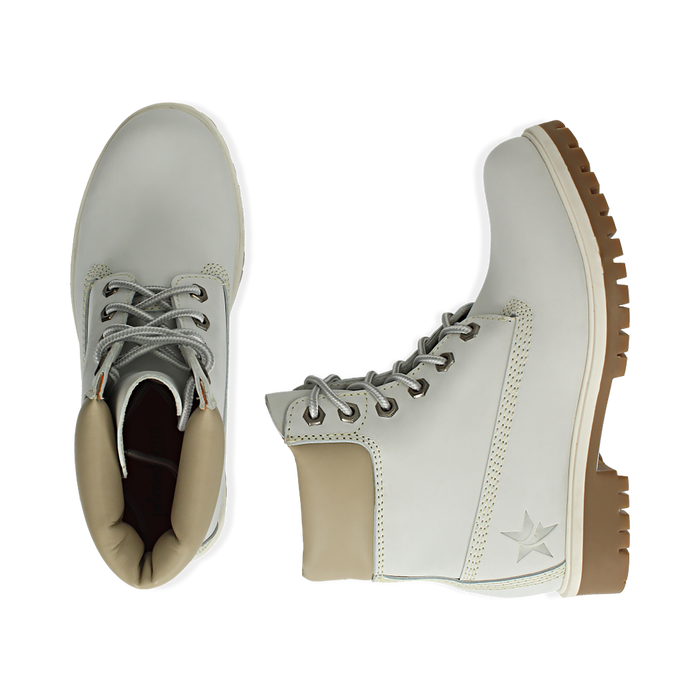 Scarponcini bianchi donna online