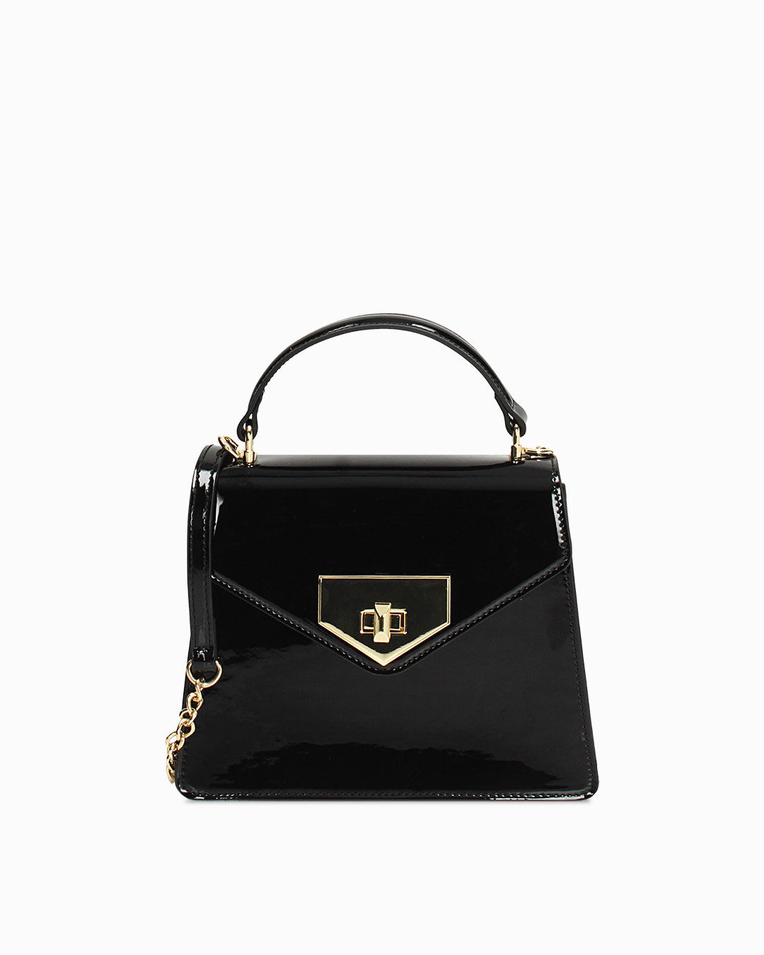 Mini bag nera con tracolla removibile