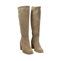BOOTS RAIN BOOTS SUEDE BEIG, Primadonna, 271033110CMBEIG036, 002a