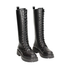 Anfibio nero con gambale alto, Primadonna, 240612608EPNERO035, 002a