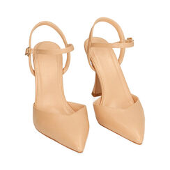 Décolleté slingback nude, tacco 9,5 cm, Primadonna, 212126321EPNUDE036, 002 preview