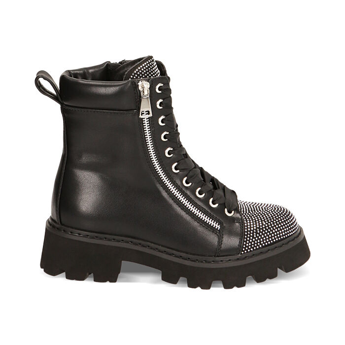 Anfibi donna con strass 2025