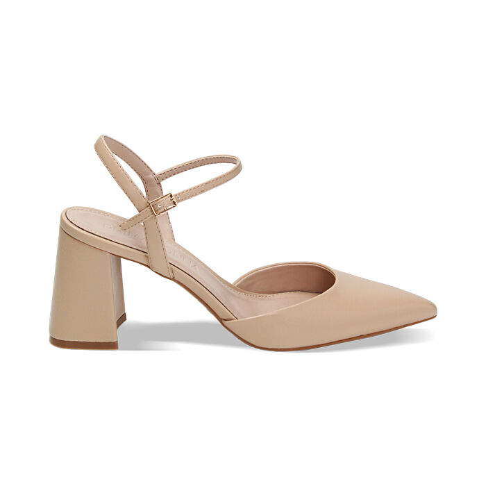 Zapatos beige mujer tacon cheap