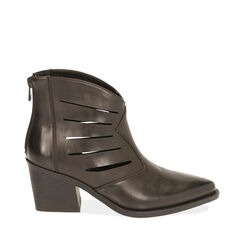 Botines negros, tacón 6,5 cm, 193033022EPNERO038, 001a