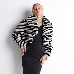 Cappotto nero/bianco zebra, Primadonna, 22B402301FUNEBIL, 003 preview
