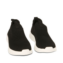ZAPATOS SLIP ON TEJIDO NERO, Primadonna, 210112505TSNERO035, 002a