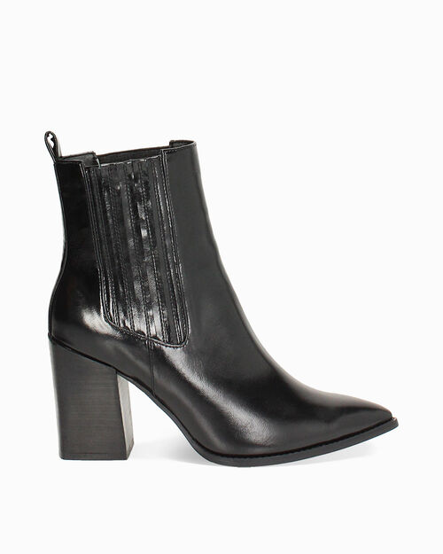 ZAPATOS BOTAS CA&Ntilde;A CORTA SINTETICO BRILL, BLACK