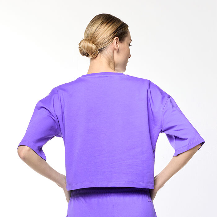 Felpa donna viola store