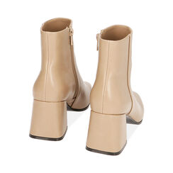 Ankle boots beige, tacco 7 cm , Primadonna, 204988212EPBEIG035, 003 preview