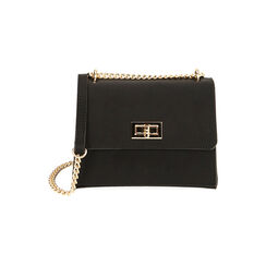 Borsa a tracolla nera in tessuto, Primadonna, 215123167LYNEROUNI, 001 preview
