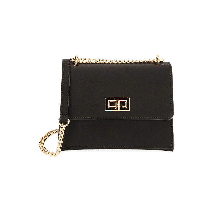 Borsa a tracolla nera in tessuto, Primadonna, 215123167LYNEROUNI