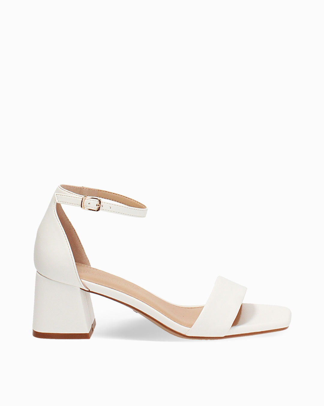 Sandali bianchi tacco 5,5 cm