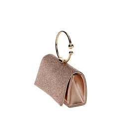 Minibag oro-rosa quadrata con pietre, Primadonna, 235102425LPRAORUNI, 002a