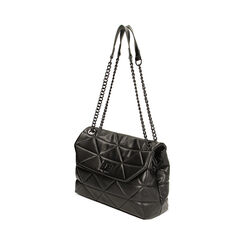 Borsa a spalla nera matelassé, Primadonna, 22F502834EPNEROUNI, 002 preview