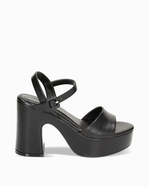 ZAPATOS SANDALIA SINTETICO NERO, BLACK