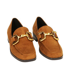 WOMEN SHOES MOCASSINS MICROFIBER COGN, Primadonna, 224986001MFCOGN036, 002a