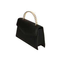 Mini bag nera in raso, Ultime Occasioni, 215102305RSNEROUNI, 002 preview