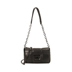 Borsa a tracolla nera matelassé, Primadonna, 225125060EPNEROUNI, 001 preview