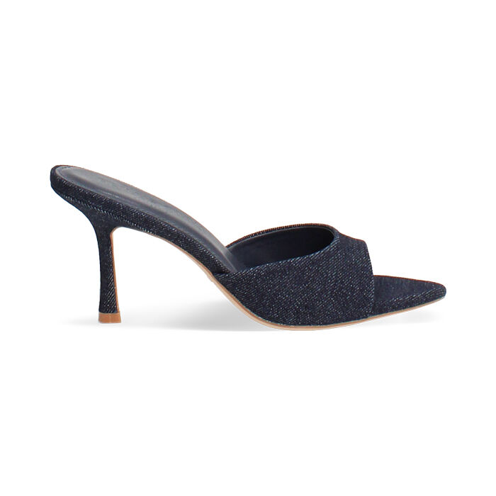 Mules open toe jeans tacco 8,5 cm, Primadonna, 274908801TSJEAN035