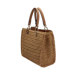 Borsa a mano donna beige in raffia, Primadonna, 25D519623RFBEIGUNI, 003 preview