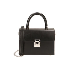Mini-bag nera a mano, Primadonna, 225125058EPNEROUNI, 001 preview