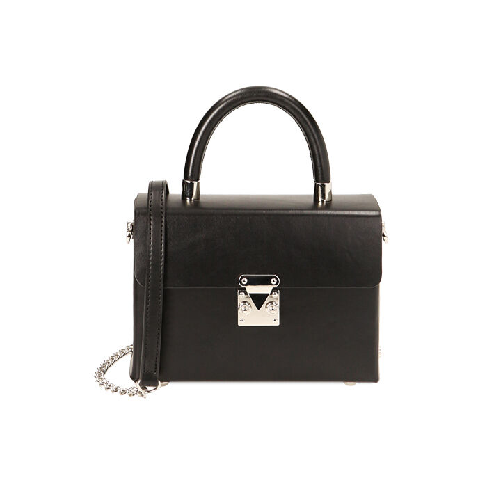 Mini-bag nera a mano, Primadonna, 225125058EPNEROUNI