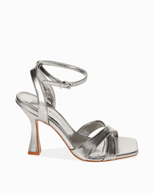 WOMEN SHOES SANDAL LAMINATED ARGE, SILVER