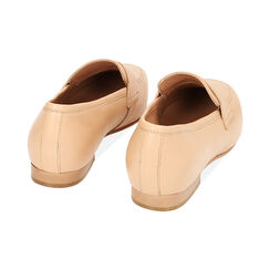 WOMEN SHOES MOCASSINS LEATHER NUDE, Primadonna, 21N822007PENUDE036, 003 preview