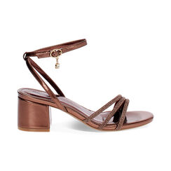 Sandalo donna rame chic, tacco 5,5 cm, Primadonna, 252770377LPRAME035, 001 preview