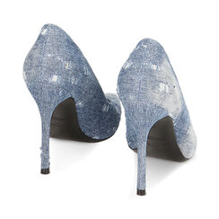 Décolleté jeans, tacco 10,5 cm, Primadonna, 222186102TSJEAN035, 003 preview