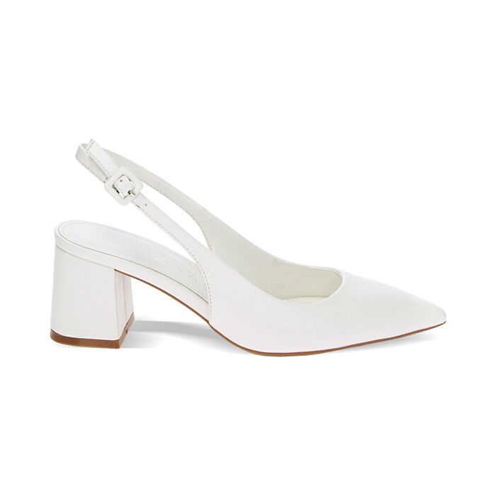 Scarpe bianche tacco basso cheap