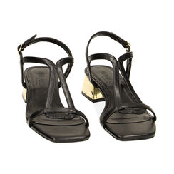 Sandales à talons noires, Fin de Collection, 234911607EPNERO040, 002 preview