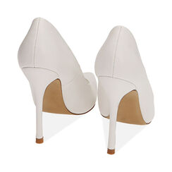 Décolleté bianche, tacco 10,5 cm, Primadonna, 212186102EPBIAN036, 003 preview