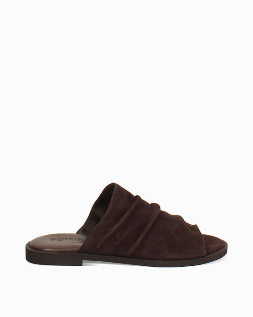 BOTAS DE LLUVIA FLAT SUEDE MORO, DK BROWN