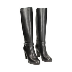 Botte noire avec talon large et haut, Primadonna, 240619032EPNERO037, 002 preview