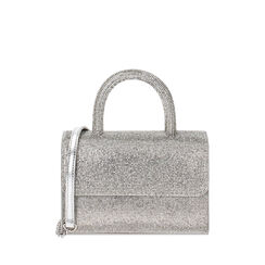 Minibag argento con pietre, 235125524LPARGEUNI, 001a