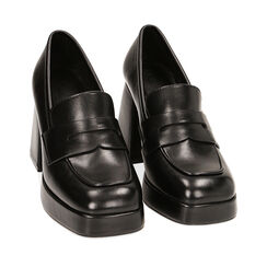 WOMEN SHOES MOCASSINS SYNTHETIC NERO, 224878101EPNERO037, 002a