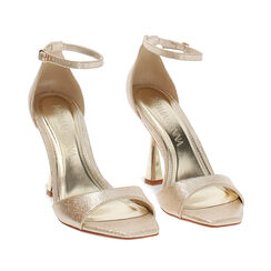 Sandali oro tacco 9,5 cm scintillanti, Primadonna, 274961217SGOROG035, 003 preview