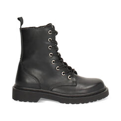 Anfibi neri con suola in gomma, Primadonna, 267535001EPNERO035, 001 preview