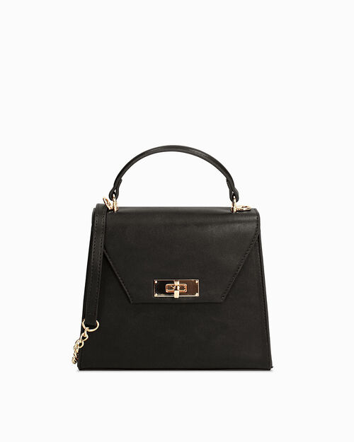 SACS MINI SAC SYNTHETIQUE CUIR NERO, BLACK