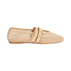 Bailarinas de mujer beige perforadas, Primadonna, 25D539902TSBEIG040, 001 preview