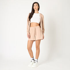 Shorts de mujer nude en tejido, Primadonna, 25L200119TSNUDEL, 002a