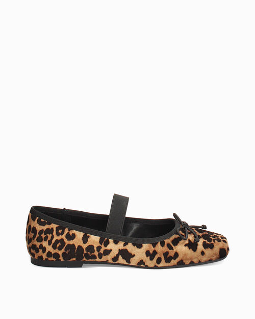 Ballerine leopard con fiocco decorativo, LEOPARD